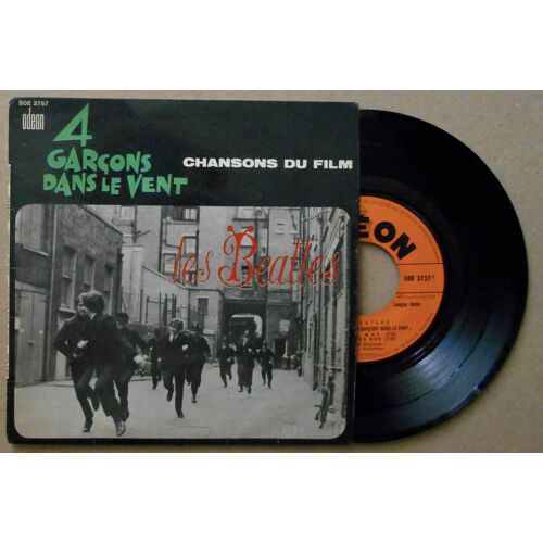 45 Tours The Beatles " Chansons Du Film 4 Garçons Dans Le Vent "