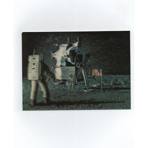Appollo 11 : Les Premiers Pas Sur La Lune - Carte Relief 3 D Toppan (Printed In Japan).