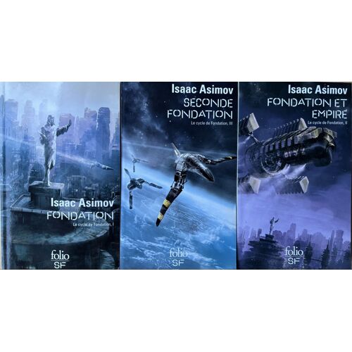 Le Cycle De Fondation Tomes 1 À 3 - Isaac Asimov - Folio Sf