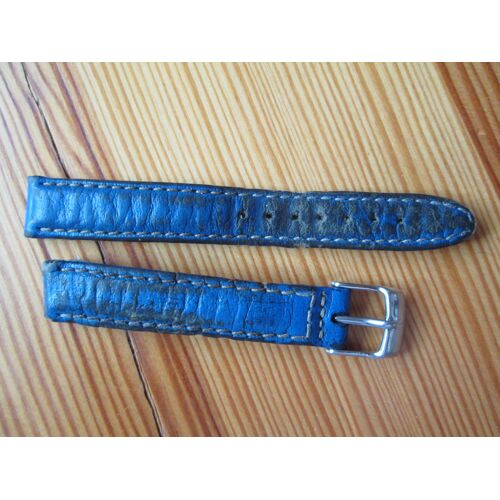 Bracelet Bleu En Cuir Pour Montre Enfant