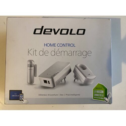 Devolo Home Ccontrol Kit de Démarrage 09509 Détecteur d'Ouverture Box Prise Intelligente Utilisation Intuitive par Application sur Smartphone, Tablette ou PC