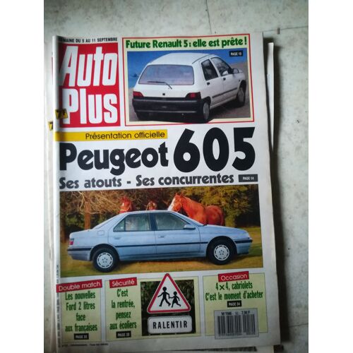 Auto Plus 52 De 1989 Ford Sierra 2.0 Gt,Peugeot 405 Sr 1.9,Ford Scorpio 2.0i Ghia,Xm Injection Ambiance,Renault 21 Diesel,Alpine V6 Turbo,Toyota Supra 3000 Gt Turbo,Mazda 626 Glx 2.0d,