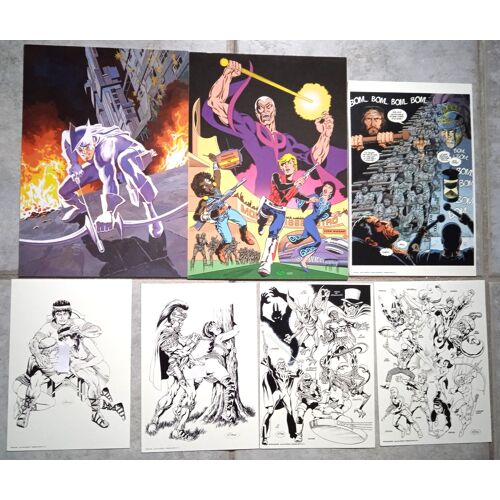 Lot Ex Libris De Mitton L'Archer Blanc (Frisano), Epsilon, Messalina X + Divers