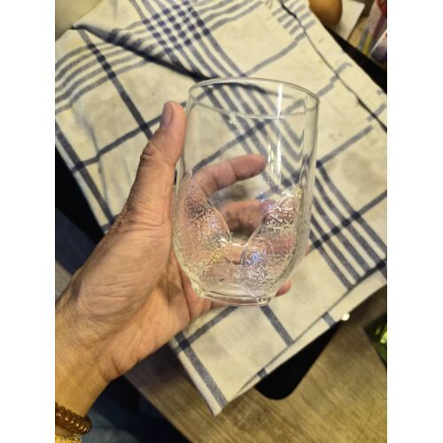 Verre Dessin Feuille En Bas Du Verre