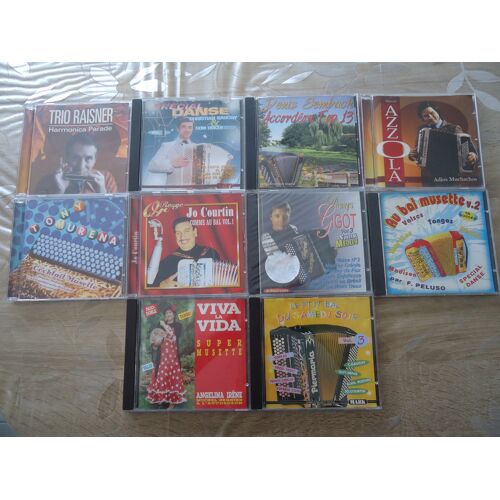 Lot N° 6 De 10 Cd Albums Accordeon