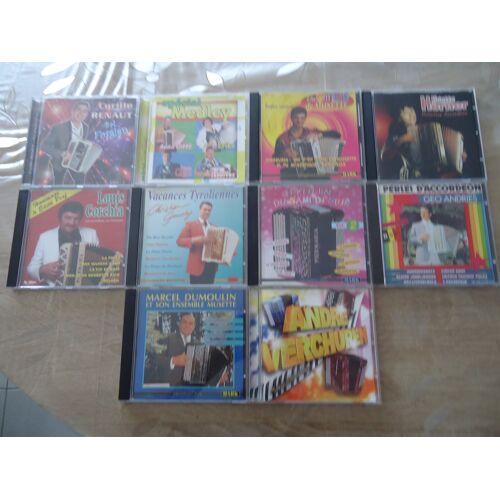 Lot N° 7 De 10 Cd Albums Accordeon