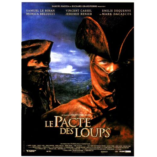Le Pacte Des Loups / Affiche Cinéma Originale 120x160 Cm Pliée. Christophe Gans - Samuel Le Bihan - Mark Dacascos - Année 2001