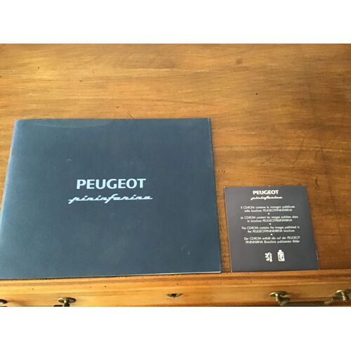 Peugeot-Pininfarina/ Une Histoire De Longue Date: 50 Ans/ Avec Un Cd Rom/ Plaquette Promotionnelle Quadrilingue/ Coédition Des Services De Relations Publiques Des Deux Marques (1996?)