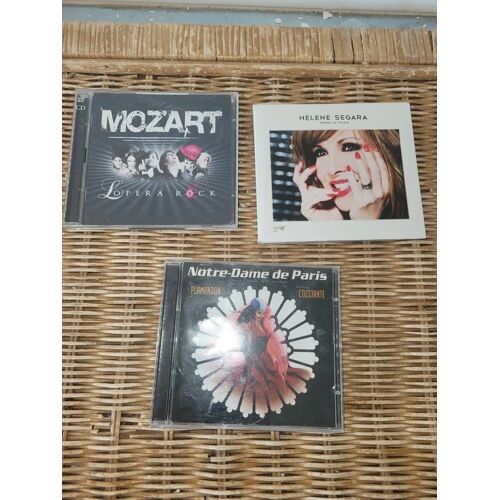 Lot 3 Cd Comédies Musicales – Mozart L'Opéra Rock, Notre-Dame De Paris, Hélène Ségara