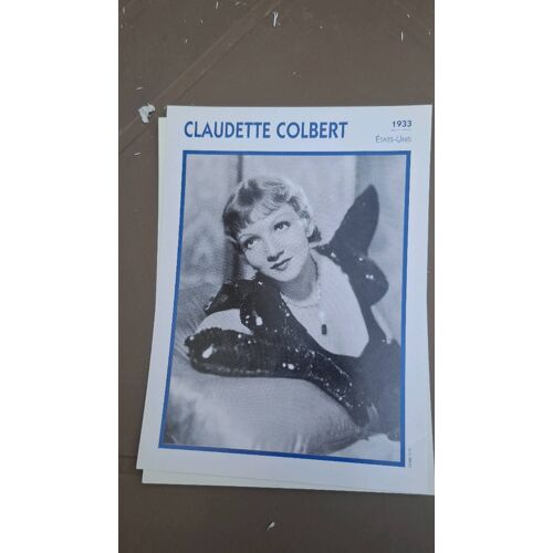 Claudette Colbert