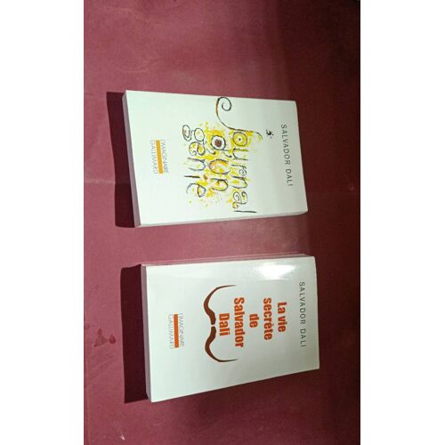 Lot De 2 Livres De Salvador Dali - Journal D Un Génie Et La Vie Secrète De Salvador Dali - Gallimard .