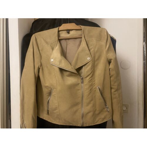 Blouson Style Nubuck Beige 38