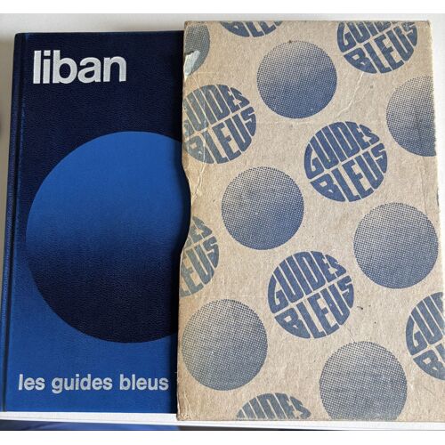 Guide De Voyages. Guide Bleu Liban (1975) Édition Collector 1975, La Dernière Édition Avant Le Début De La Guerre Civile. Tbe, Dans Sa Boîte. Rare.