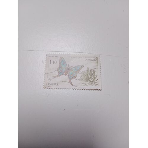Timbre France 1,10 Yvert N°2089 Papillon, Graellsia Isabellae De 1980