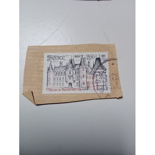 Timbre France 2,00 Oblitere Yvert N° 2082 Chateau De Maintenon De 1980
