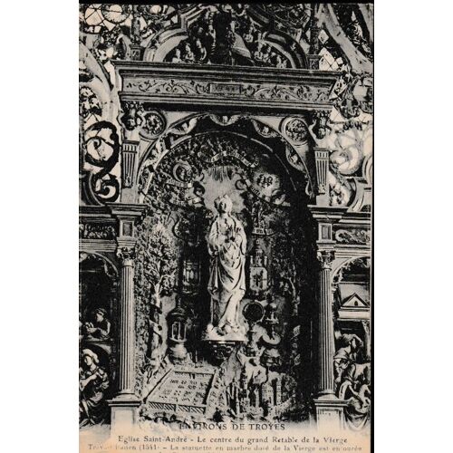 Troyes - Eglise Saint-André - Le Grand Retable De La Vierge