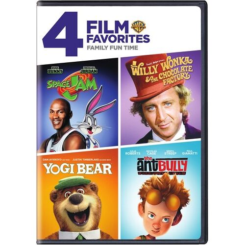 4 Film Favorties: Family Film Fun Time: Space Jam / Willy Wonka & The Chocolate Factory / Yogi Bear / The Ant Bully