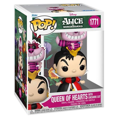 Figurine Funko Pop - Alice Au Pays Des Merveilles [Disney] N°1771 - Reine De C?Ur Avec Chat Du Cheshire (93203)
