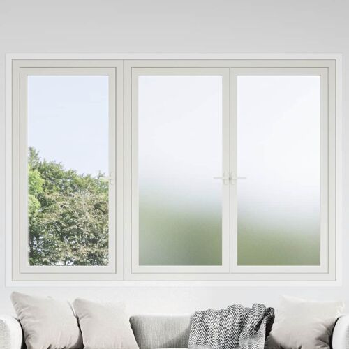 vidaXL Films pour fenêtre dépoli blanc PVC