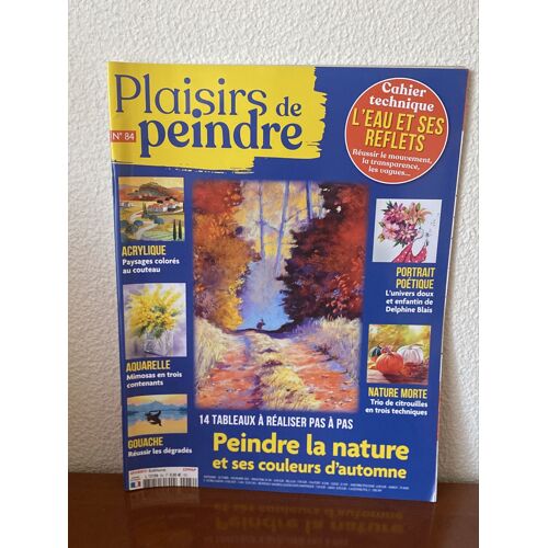 Plaisirs De Peindre N°84 Incluant Cahier Technique L'Eau Et Ses Reflets