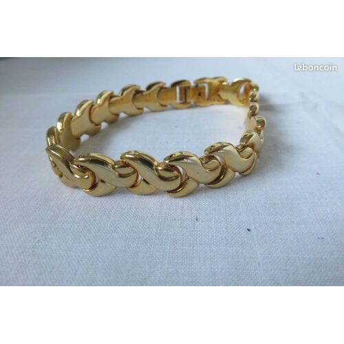 Bracelet Femme En Maille Métal Doré