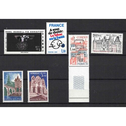 1980 - Lots De Timbres De Luxe, Neuf(**).Côte 6.60 € N° 2017 - 2019 Au 2084. Gomme D'Origine. Sans Trace Envoie En Lettre Suivie Rapide Et Tres Soignee.