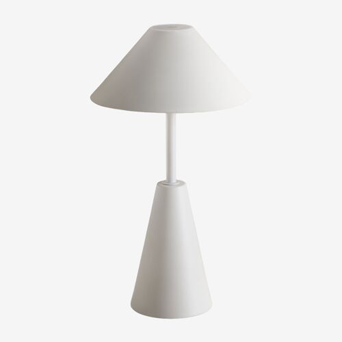 Lampe De Table Led Sans Fil Pour Extérieur En Fer Alexis Blanc