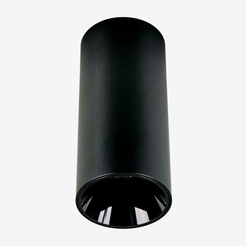Applique De Plafond Led De Surface Rond Ø7,2 Cm En Aluminium Luisiana Noir