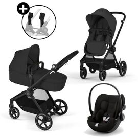 Trio Naissance Cybex Eos 2-En-1 + Cloud G I-Size Noir (3-En-1)
