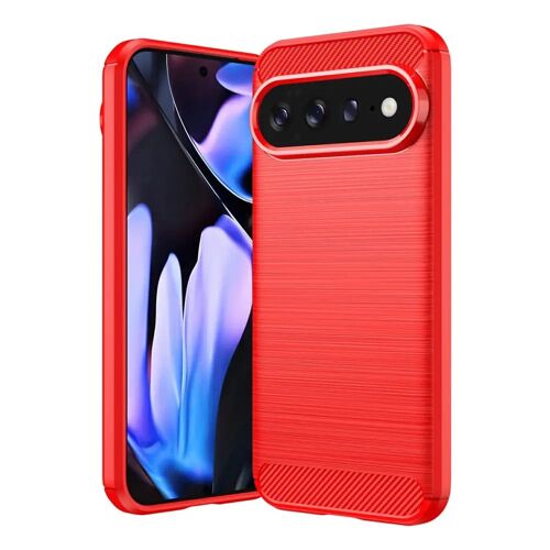 Coque pour Google Pixel 11 Pro XL - housse etui silicone gel carbone + film ecran - ROUGE