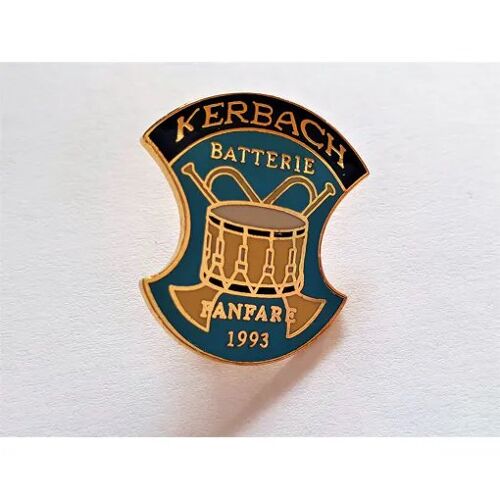 Pins Kerbach 57 Moselle Musique Batterie Fanfare 1993 / Signé Crée Par Roger Allard