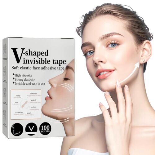 Offrez À Votre Visage Un Effet Lifté Instantané Avec Ce Patch En V Invisible ¿ Il Raffermit, Lisse Les Rides Et Redessine La Mâchoire Pour Un Regard Plus Jeune Et Tonique ! 