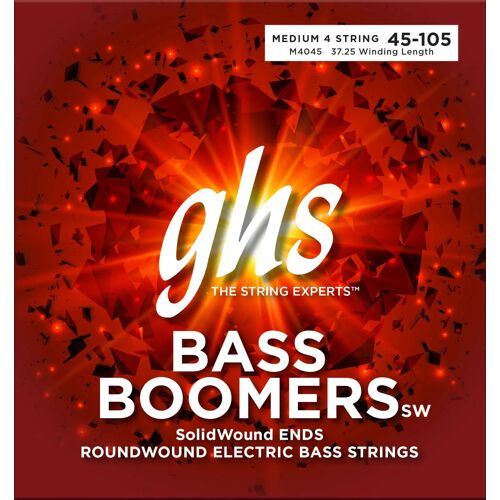 Ghs Bass Boomers Solidwound Medium .045-.105 4-String Jeu De Cordes Pour Basse