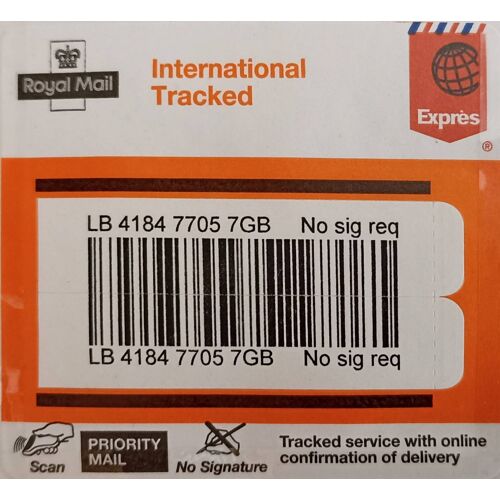 25 Étiquettes De Suivi International Sans Signature