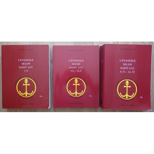 L'Évangile Selon Saint Luc De Bovon François - 3 Tomes Iiia - Iiib - Iiic - Tome 1 - 2 Et 3 Couvre Les Chapitres  1-9 ,  9,51-14,35 Et 15,1-19,27