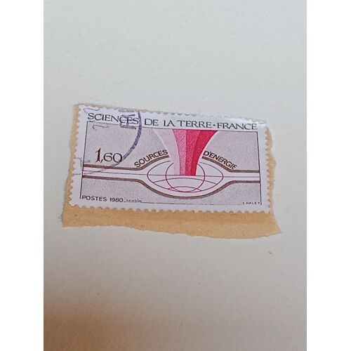Timbre France 1,60 Oblitéré Yvert N° 2093 Sciences De La Terre.De 1980