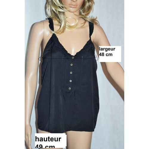 Top Fantaisie Noir Taille 40/42 La Redoute