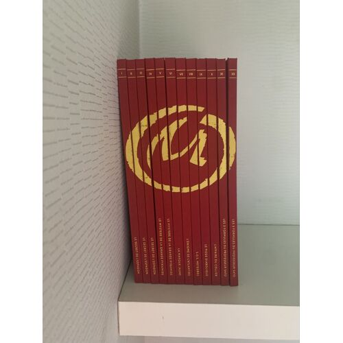 Collection Complète Blake Et Mortimer 12 Albums Jacobs Dos Toilé Rouge Marque Jaune