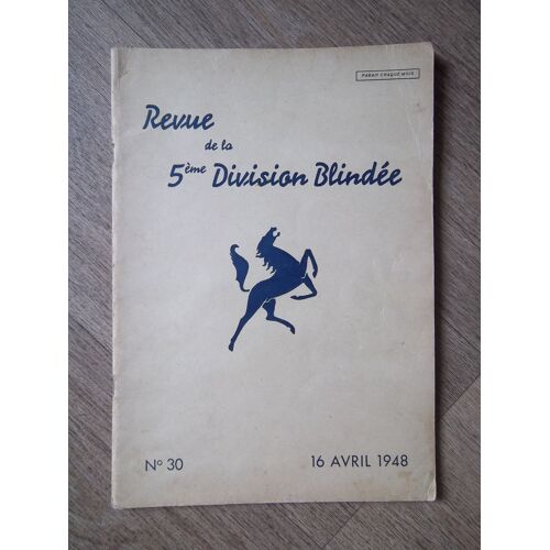 Document Revue De La 5 Éme Division Blindée 1948 Db