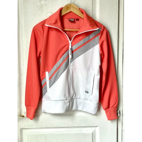 Onitsuka Tiger Veste De Sport Rouge Et Blanche, Taille M, 100% Polyester, Très Bon État
