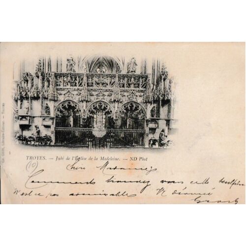 Troyes - Jubé De L'Eglise De La Madeleine 1900