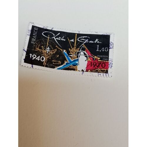 Timbre France Oblitéré 1,40 Yvert N° 2114 Charles De Gaulle 1940 1970 De 1980 R