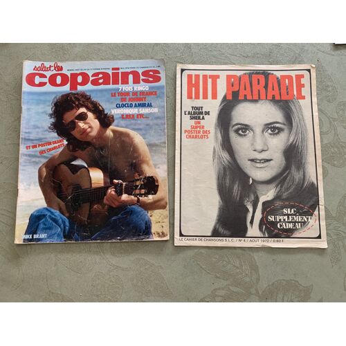 Salut Les Copains N° 120 D' Aout 1972 M Brant Sheila Ringo J Hallyday V Sanson C François T Rex E Mitchell P Juvet V Leandros C Jérome A Chanfort Nicoletta F Gall F Hardy J Dutronc