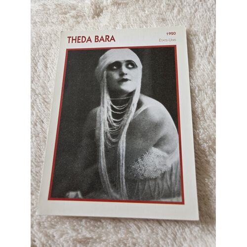 Fiche Portrait De Star Theda Bara – L’Encyclopédie Du Cinéma – Collection Cinéma Vintage