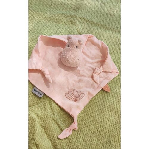 Doudou hippopotame rose lange Susie et bonnie nattou