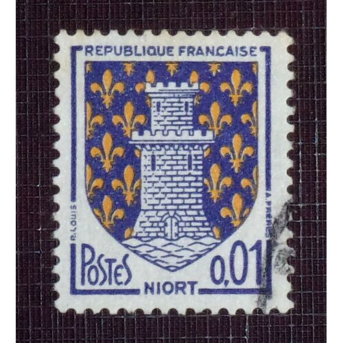 France N° 1351a Oblitéré De 1962 - 1c « Armoiries De Niort »