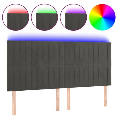 VidaXL 3122723 tête de lit et pied de lit Gris foncé
