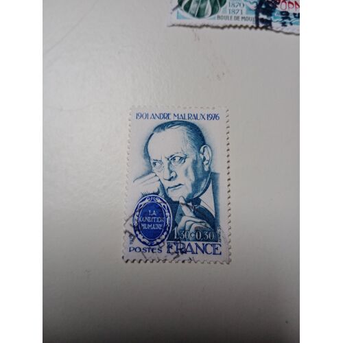 Timbre France 1,30 + 0,30 Oblitere Yvert N° 2032 Andre Malraux De 1979 +