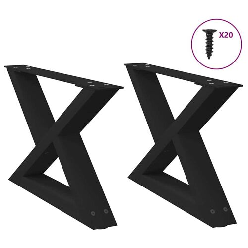 VidaXL 4012684 pied de meubles Noir Acier