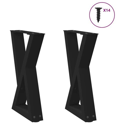VidaXL 4012696 pied de meubles Noir Acier